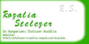 rozalia stelczer business card